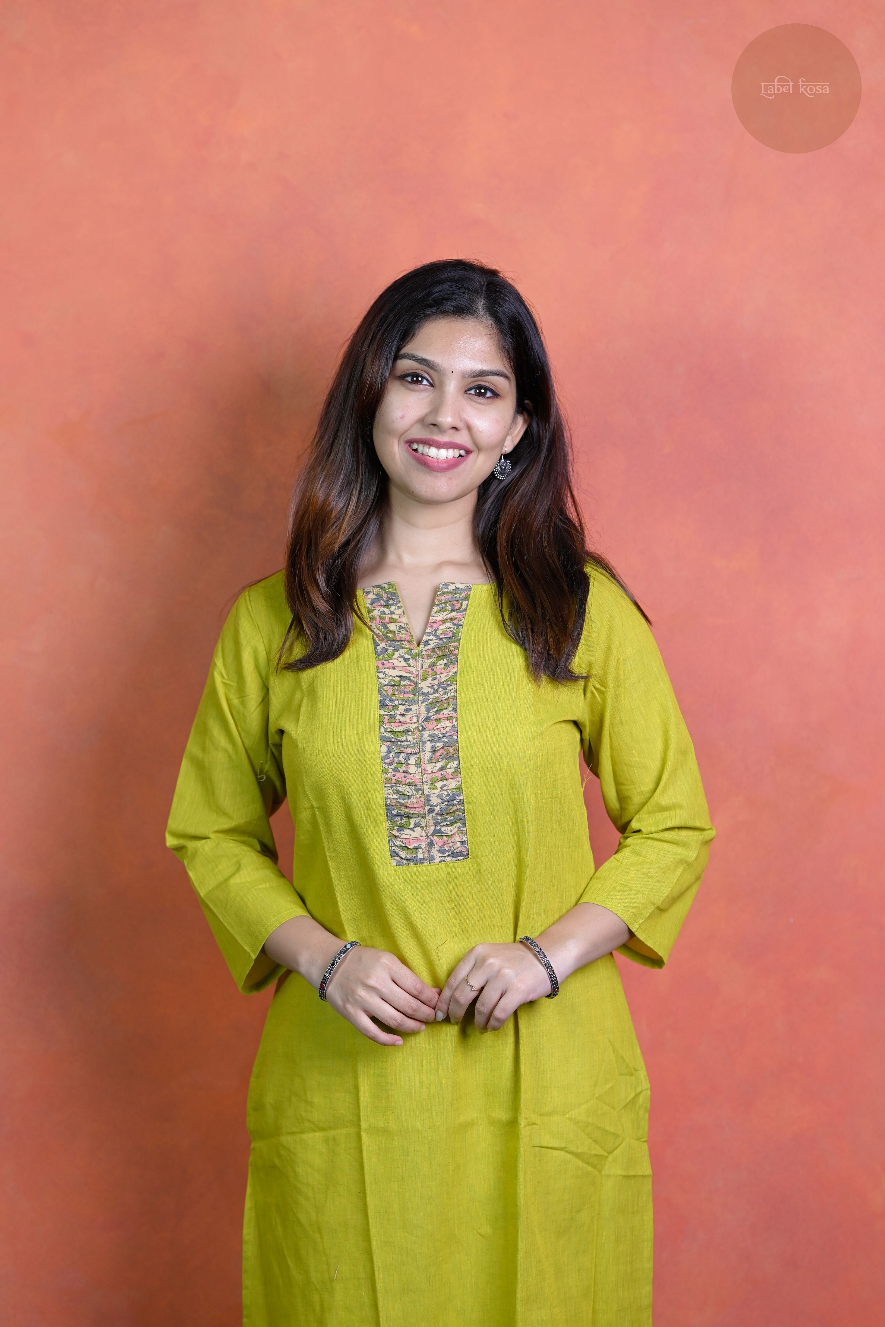 Rooh - Mangalgiri Pintuck Pista Green Kurti
