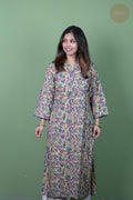 Niram - Handblock Lavender Floral Kurti